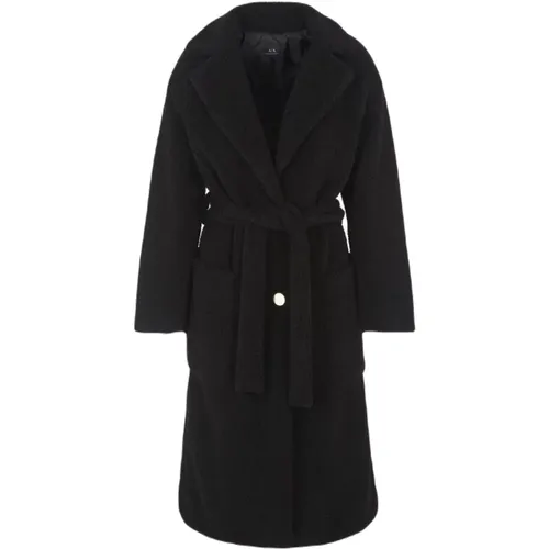 Belted Coats , female, Sizes: L, S - Armani Exchange - Modalova
