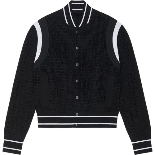 Velvet 4G Pattern Jacket , male, Sizes: M - Givenchy - Modalova