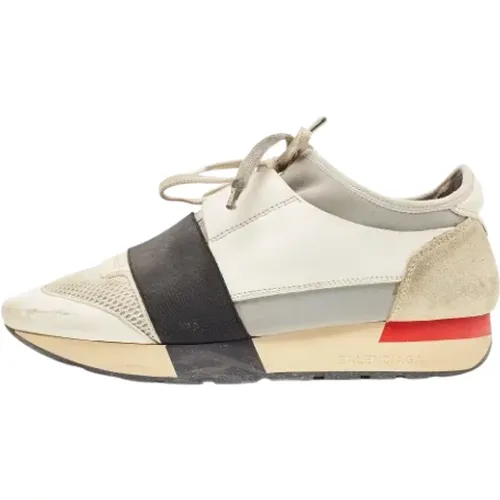 Pre-owned Leather sneakers , female, Sizes: 4 UK - Balenciaga Vintage - Modalova