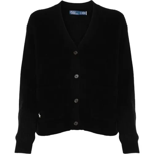 Wool Cashmere Long Sleeve Cardigan , female, Sizes: XL, L, M, XS - Polo Ralph Lauren - Modalova