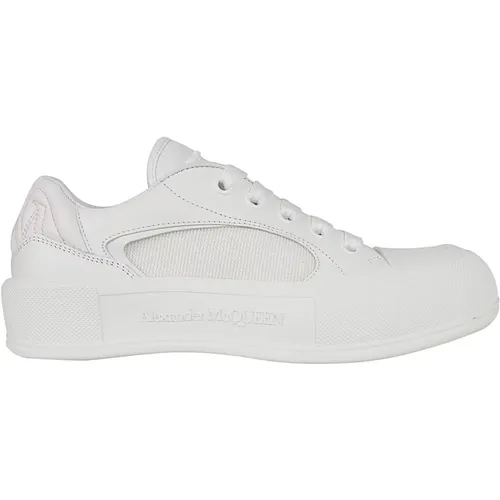 Weiße Sneaker Stoff Gomm , Damen, Größe: 36 EU - alexander mcqueen - Modalova