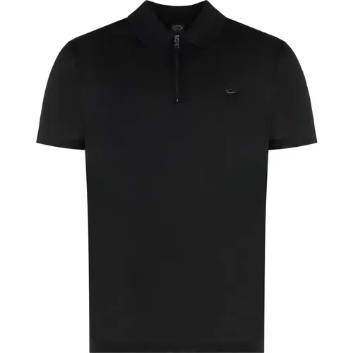 Baumwoll Half Zip Polo Shirt , Herren, Größe: L - PAUL & SHARK - Modalova