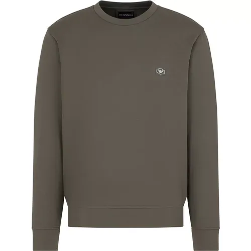 Grüne Pullover für Männer , Herren, Größe: 2XL - Emporio Armani - Modalova