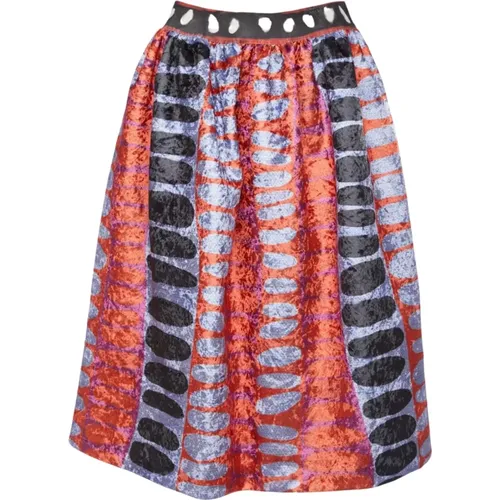 Abstract Velvet Skirt , female, Sizes: M, XS - Stella Jean - Modalova