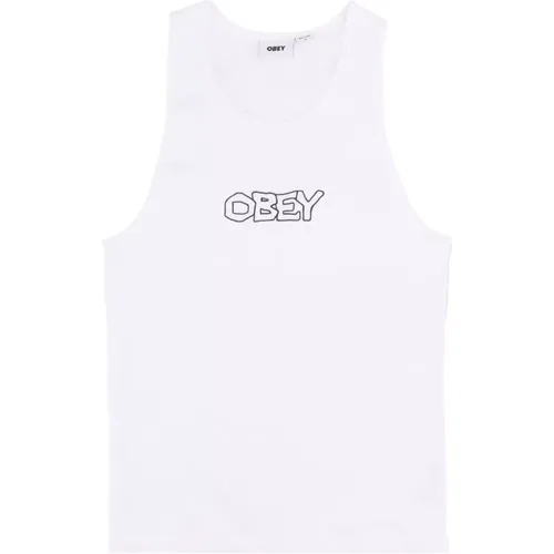 Ribbed Tank Top , female, Sizes: XL, S - Obey - Modalova