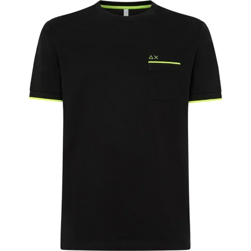 Casual Taschen T-Shirt für Männer , Herren, Größe: XL - Sun68 - Modalova