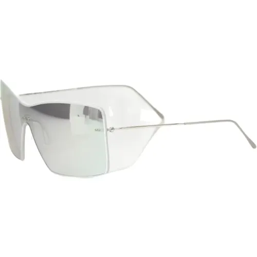 Shield Sunglasses Grey Mirrored Lens , female, Sizes: ONE SIZE - Frankie Morello - Modalova