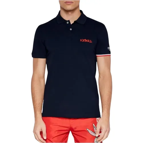 Herren Logo Polo Shirt , Herren, Größe: M - Iceberg - Modalova