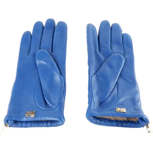 Blaue Damenhandschuh Cqz.003 , unisex, Größe: 7 1/2 IN - Cavalli Class - Modalova