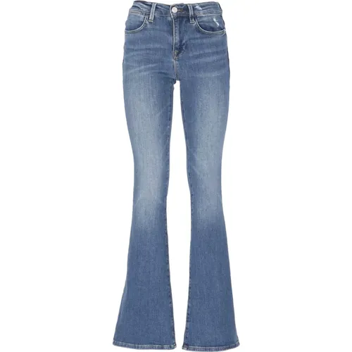 Blaue Flared Jeans aus Baumwollmischung - Frame - Modalova