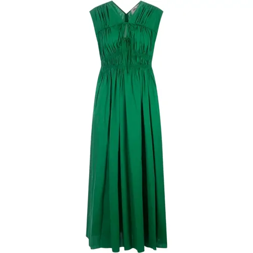 Cotton Blend Midi Dress , female, Sizes: XS, S - Diane Von Furstenberg - Modalova