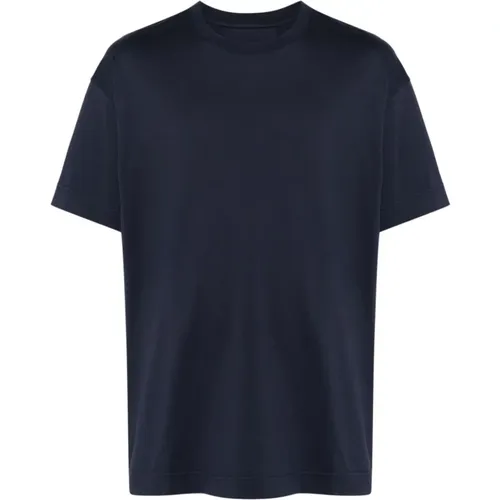 Blau Jersey Geprägtes Logo Rundhals , Herren, Größe: S - Givenchy - Modalova