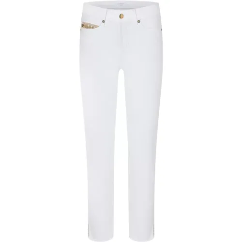 Piper Short Jeans mit stilvollen Details , Damen, Größe: S - CAMBIO - Modalova