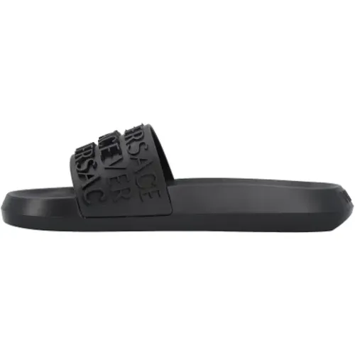 Rubber sandals , male, Sizes: 10 1/2 UK - Versace - Modalova