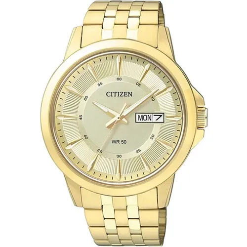 Steel Watch, Quartz, Blue Gold , male, Sizes: ONE SIZE - Citizen - Modalova