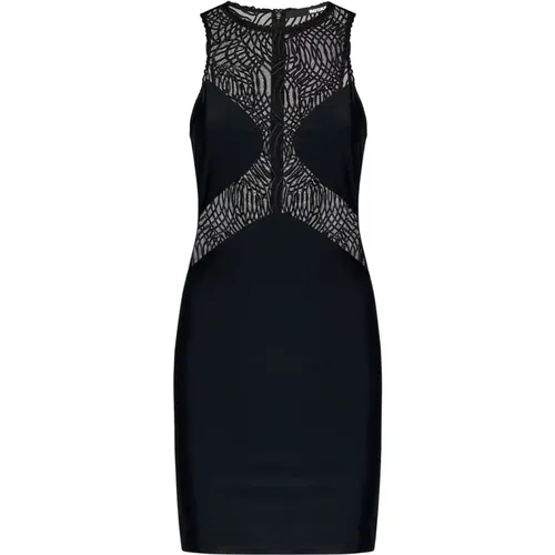 Mesh Insert Mini Dress Aw24 , female, Sizes: M, S - Rotate Birger Christensen - Modalova