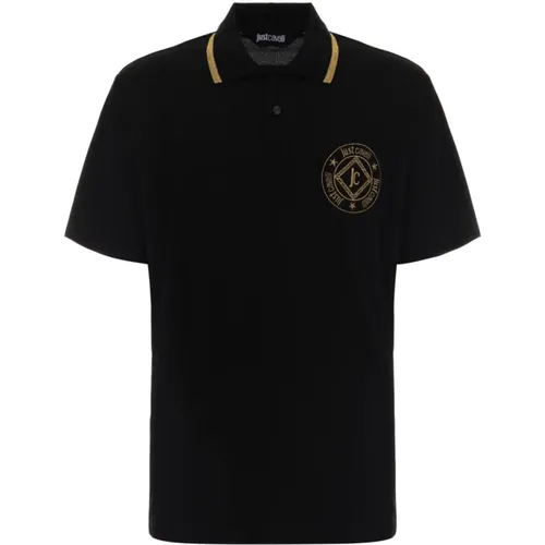 Schwarze Polo Shirt Kollektion - Just Cavalli - Modalova