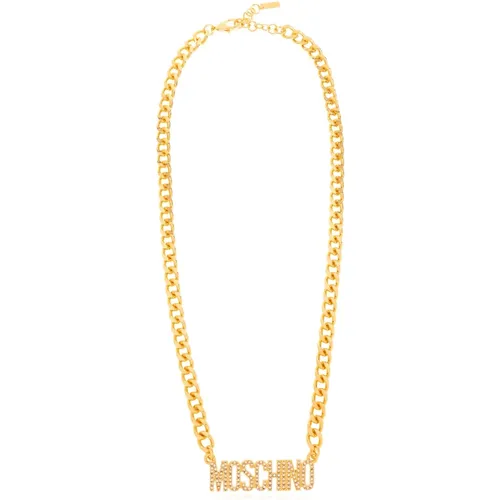 Halskette mit Logo , Damen, Größe: ONE Size - Moschino - Modalova