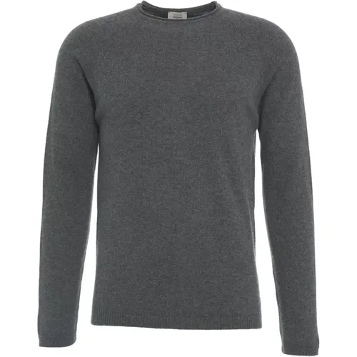 Luxurious Cashmere Knitwear Grey Aw24 , male, Sizes: L - Daniele Fiesoli - Modalova