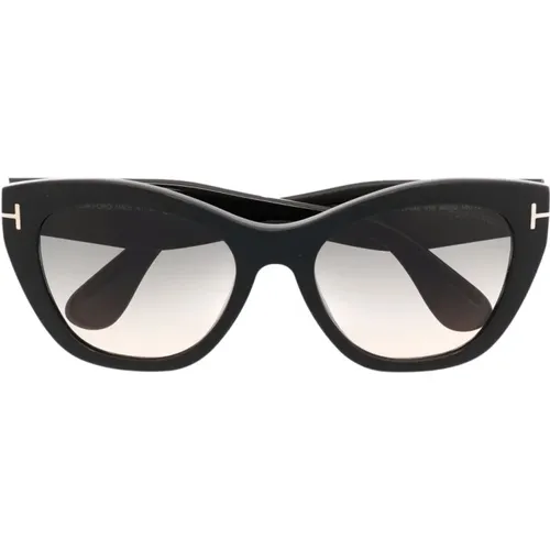 Schwarze Sonnenbrille, Must-Have Stil , Damen, Größe: 56 MM - Tom Ford - Modalova