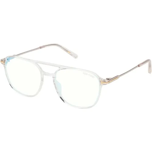 Blau Block Brillengestell , unisex, Größe: 54 MM - Tom Ford - Modalova