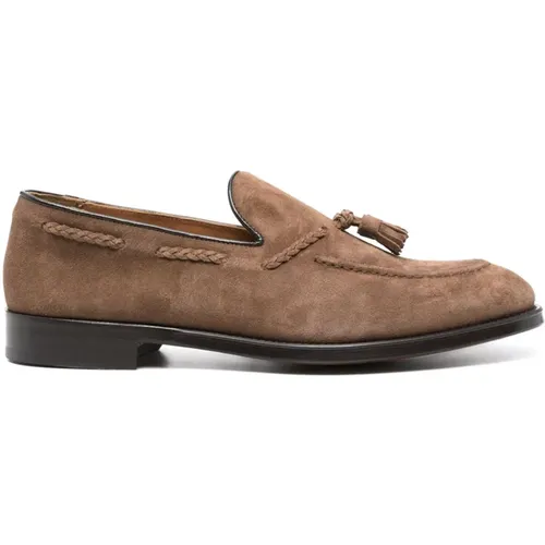 Suede Tassel Loafers , male, Sizes: 10 UK, 6 UK, 8 1/2 UK - Doucal's - Modalova