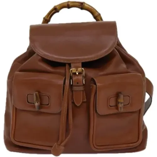 Pre-owned Leather backpacks , female, Sizes: ONE SIZE - Gucci Vintage - Modalova