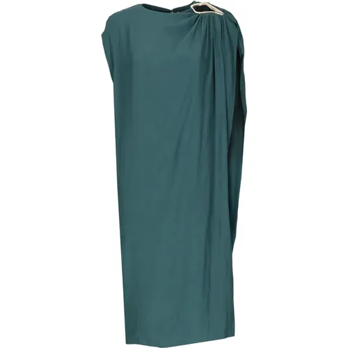 Aqua Grünes Kleid mit Metallischem Ausschnitt - Lanvin - Modalova