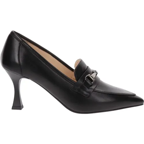 Leather Women Heeled Shoes , female, Sizes: 5 UK, 6 UK, 7 UK, 4 UK - Nerogiardini - Modalova