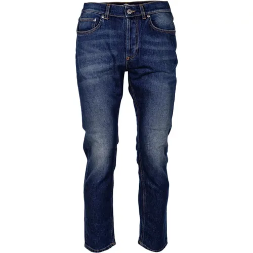 Italian Slim Fit Denim Jeans , male, Sizes: W32, W38, W33, W36, W35, W34, W31 - Mauro Grifoni - Modalova