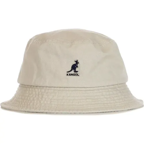 Gewaschener Eimerhut khaki Baumwolle - Kangol - Modalova