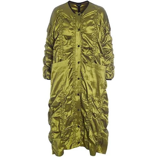 Changeant Stretch Coat Dress Golden , female, Sizes: L, M - Bitte Kai Rand - Modalova