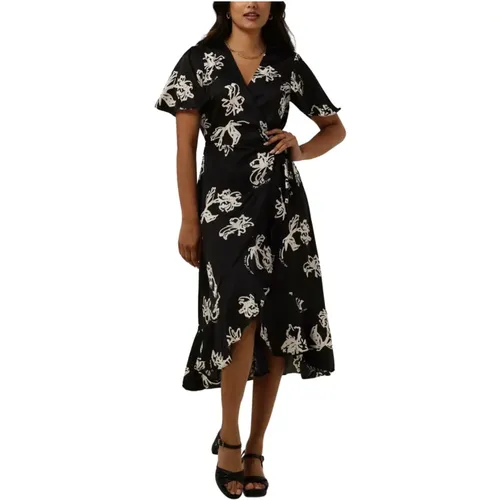 Papaya Midi Wrap Kleid , Damen, Größe: S - Object - Modalova