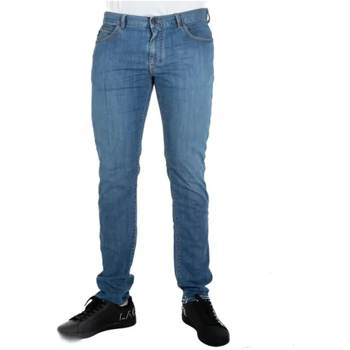 Slim Fit Denim Jeans , Herren, Größe: W31 - Emporio Armani - Modalova