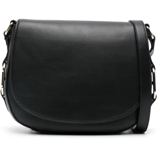 Schwarze Kunstleder-Schultertasche , Damen, Größe: ONE Size - Twinset - Modalova