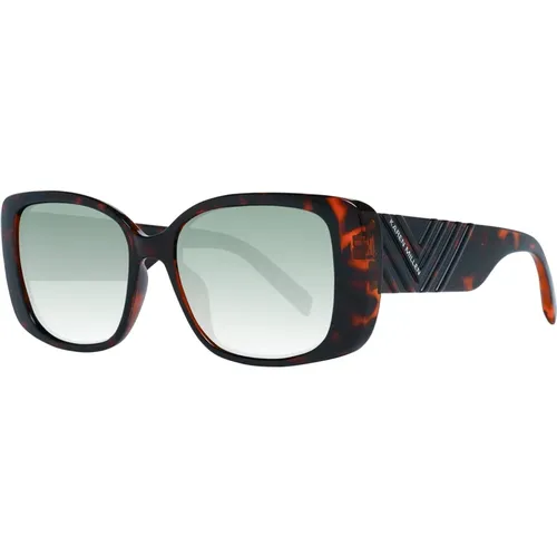 Braune Quadratische Sonnenbrille für Frauen - Karen Millen - Modalova