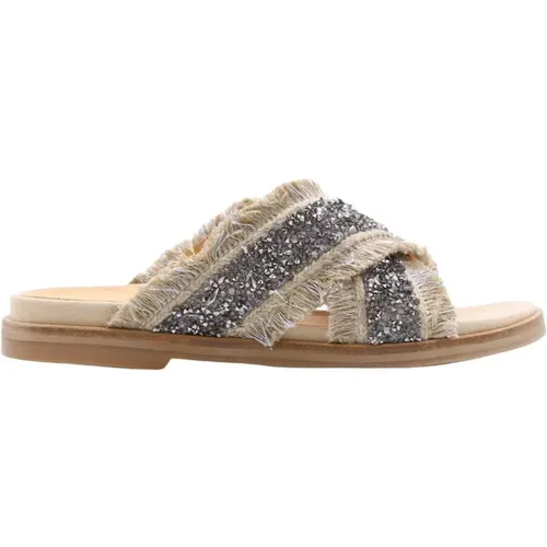 Stylish Summer Slip-On Sandals , female, Sizes: 4 UK - Ctwlk. - Modalova