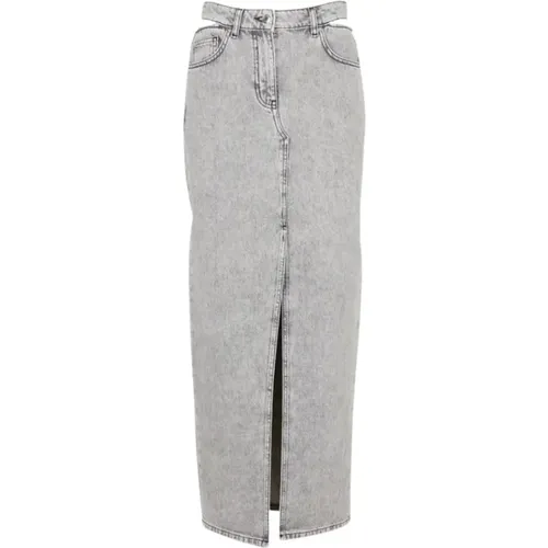 Grey Cotton Jeans Long Skirt , female, Sizes: XS - IRO - Modalova