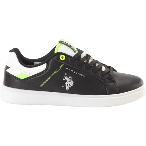 Schwarze Print Slip-On Sportliche Sneakers - U.S. Polo Assn. - Modalova