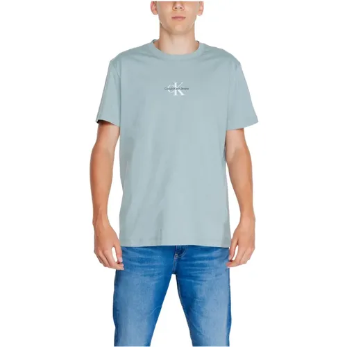 Monologo Tee Herren T-Shirt Herbst/Winter , Herren, Größe: XL - Calvin Klein Jeans - Modalova