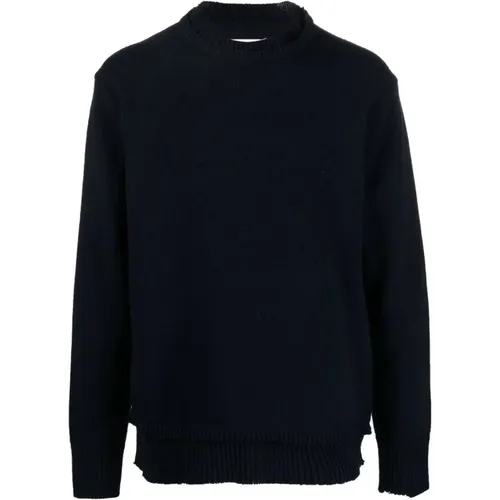 Layered Crew-Neck Sweater , male, Sizes: S, M, L, XL - Maison Margiela - Modalova