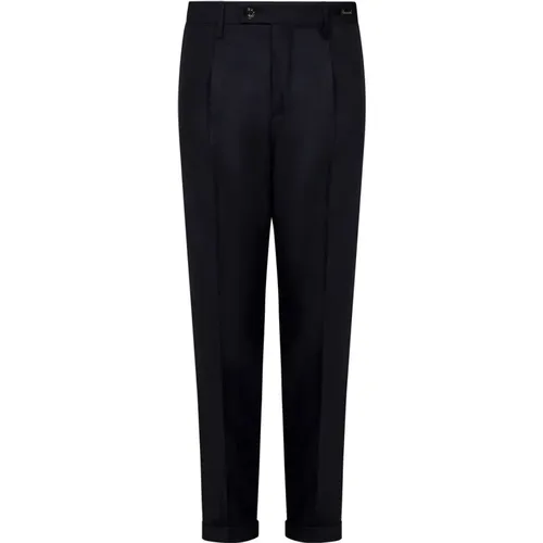 Wool Slim Fit Trousers , male, Sizes: W36, W38, W34, W32, W33, W31, W40, W35 - Michael Coal - Modalova