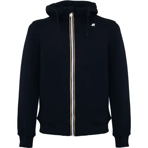 Blauer Zip-Hoodie-Pullover K-Way - K-way - Modalova