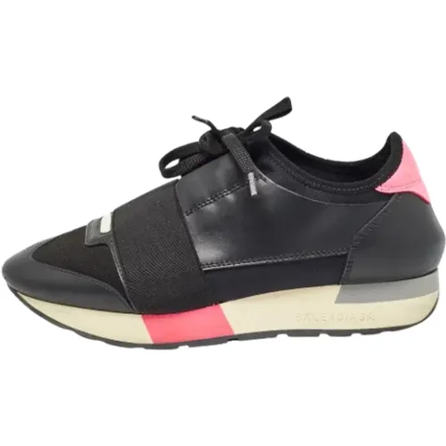 Pre-owned Leather sneakers , female, Sizes: 3 UK - Balenciaga Vintage - Modalova