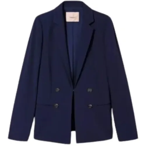 Elegant Blazer Vest mit Revers , Damen, Größe: M - Twinset - Modalova