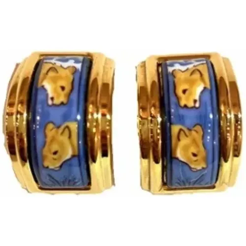 Pre-owned Metal earrings , female, Sizes: ONE SIZE - Hermès Vintage - Modalova