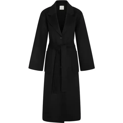 Long Wool Coat with Belt , female, Sizes: L, S, M, XL - Heartmade - Modalova