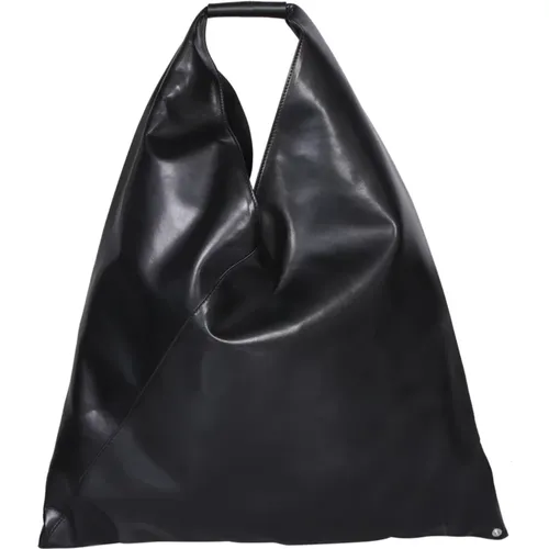 Faux-leather bag by MM6 , female, Sizes: ONE SIZE - MM6 Maison Margiela - Modalova