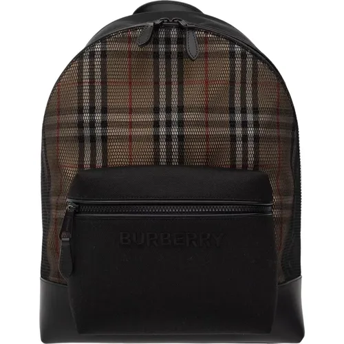 Backpack with logo , male, Sizes: ONE SIZE - Burberry - Modalova