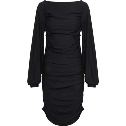 Elegant Draped Long Sleeve Dress , female, Sizes: S, XL, L - Gestuz - Modalova